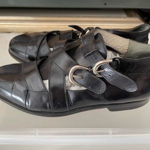 Vintage Lorenzo Banit Leather Roman Style Sandals/Slippers (6 Women’s)